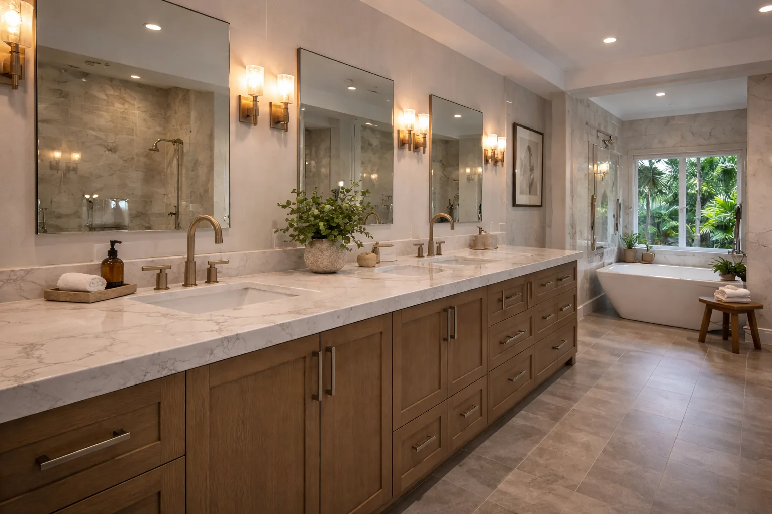 Bathroom Vanities project by Planet Granite