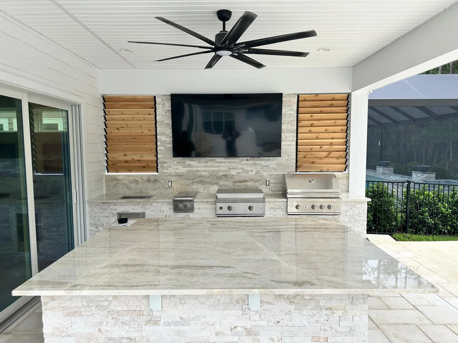 Outdoor kitchen countertop project